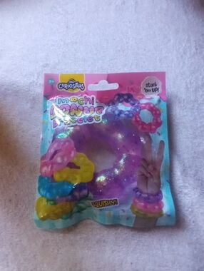 Purple Mochi Donut Bracelet Squishy Toy